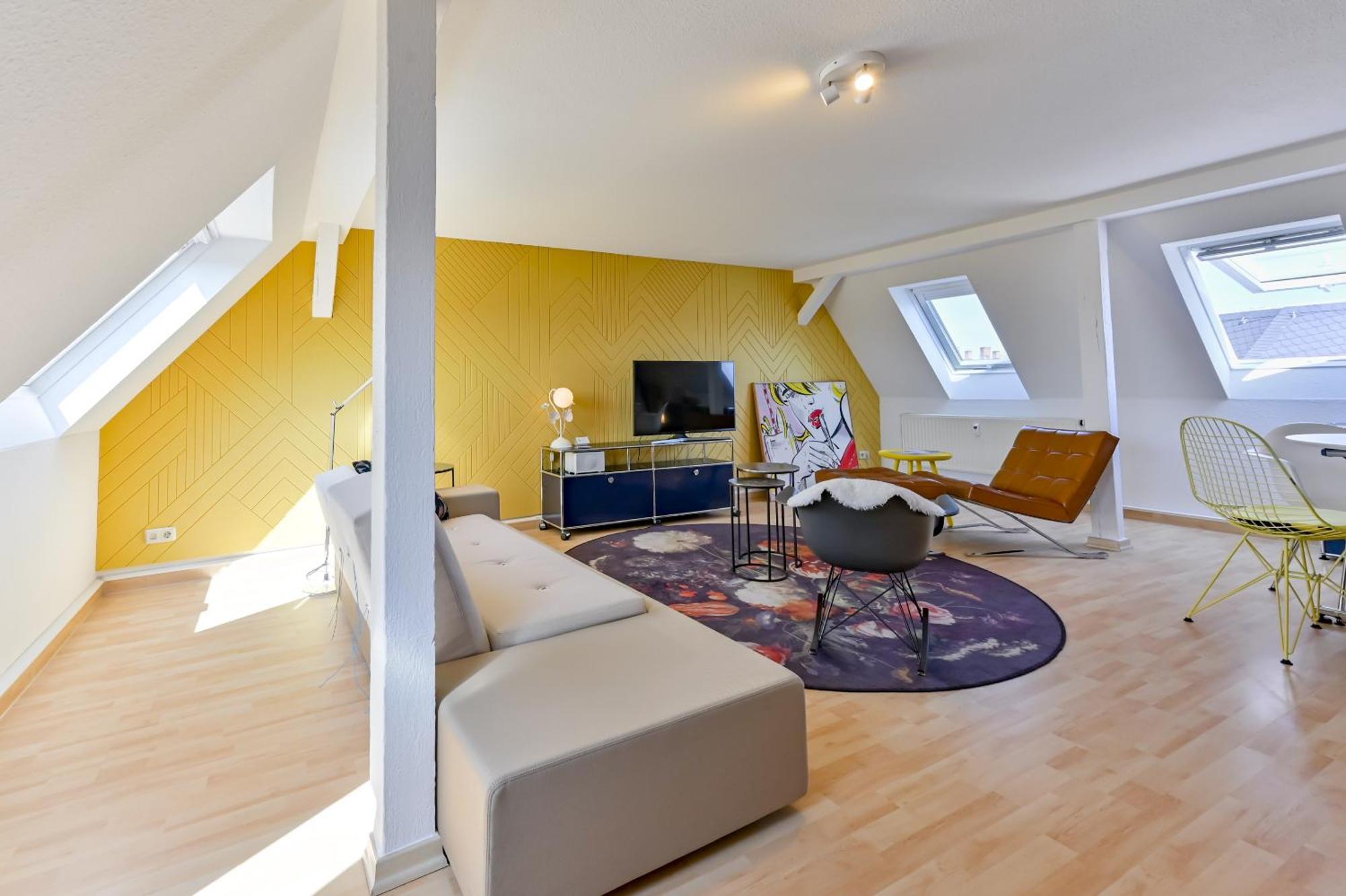Ferienwohnung Premium Quartier Clara , Karl Und Fritz Auf Dem Kassberg Mit Eigenem Stellplatz Chemnitz Zimmer foto